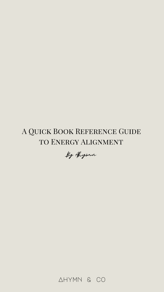 A Quick Book Reference Guide To Energy Alignment